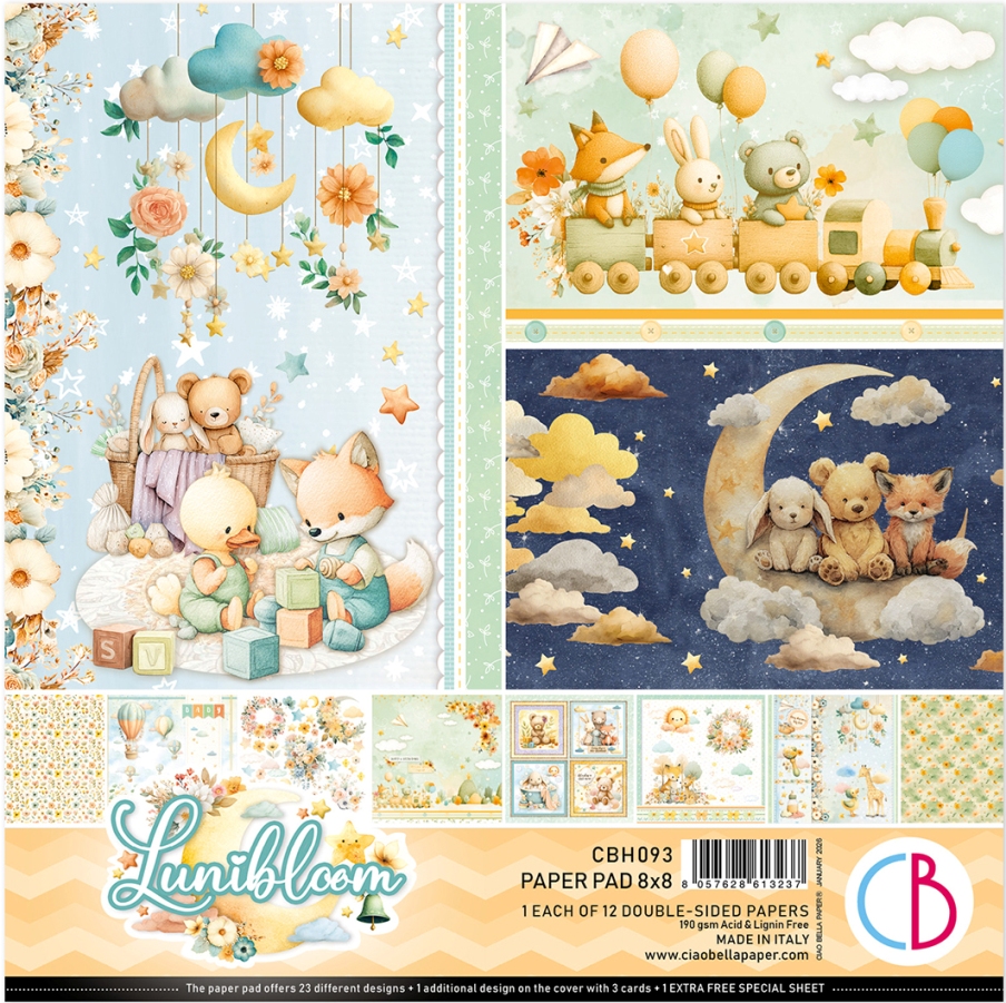 Ciao Bella Lunibloom 8x8 Inch Paper Pad 