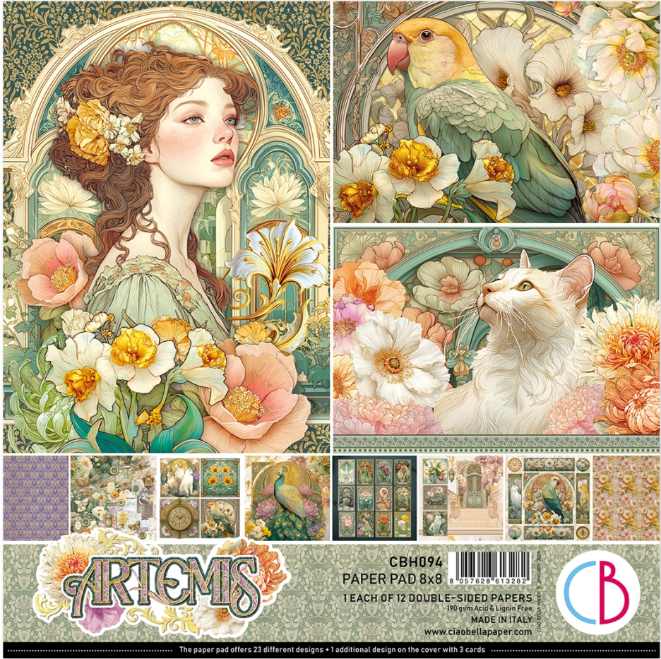 Ciao Bella Artemis Pad 8x8 Inch Paper Pad