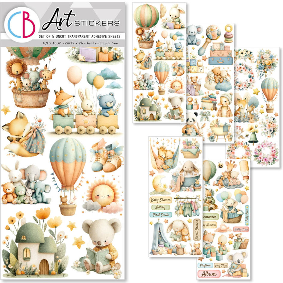 Ciao Bella Lunibloom Transparent Adhesive Sheets (5pcs) (CBI012)