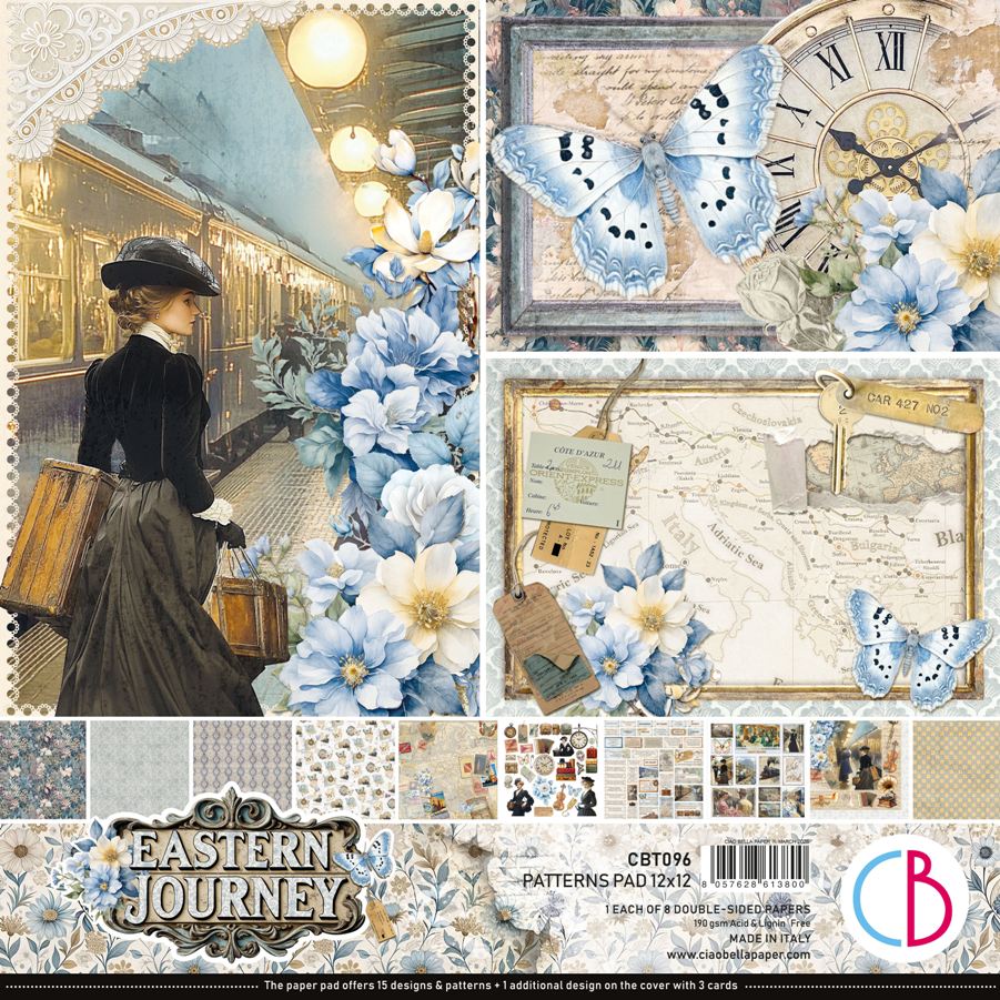 Ciao Bella Eastern Journey 12x12 Inch Patterns Pad (8pcs) (CBT096) 
