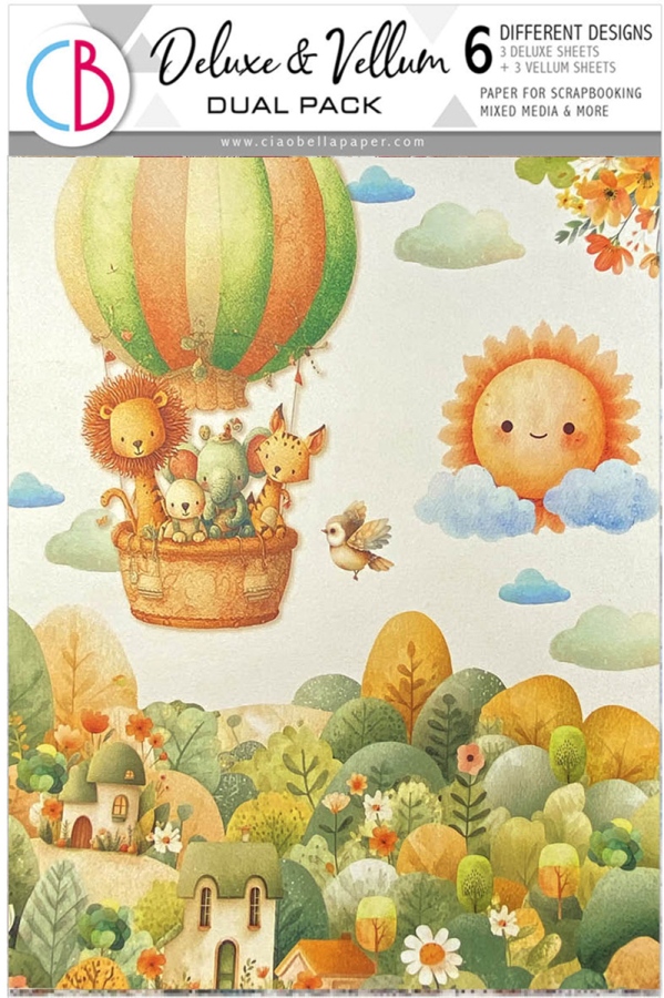 Ciao Bella Lunibloom A4 Deluxe Paper Pearl & Vellum Dual Pack Mixed (6pcs) (CBX006)