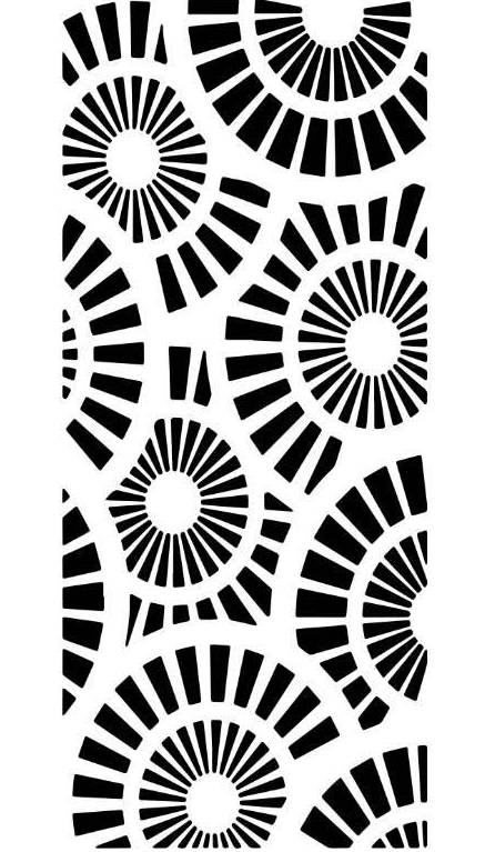 Andy Skinner Spiral Burst DL Stencil