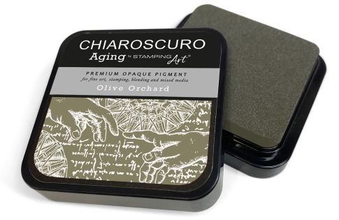 Ciao Bella Chiaroscuro Aging Ink Pad - OLIVE-ORCHARD