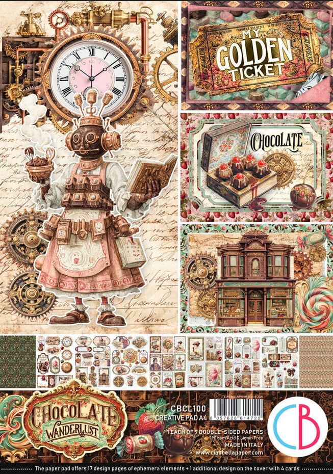 Ciao Bella Chocolate Wanderlust Creative Pad