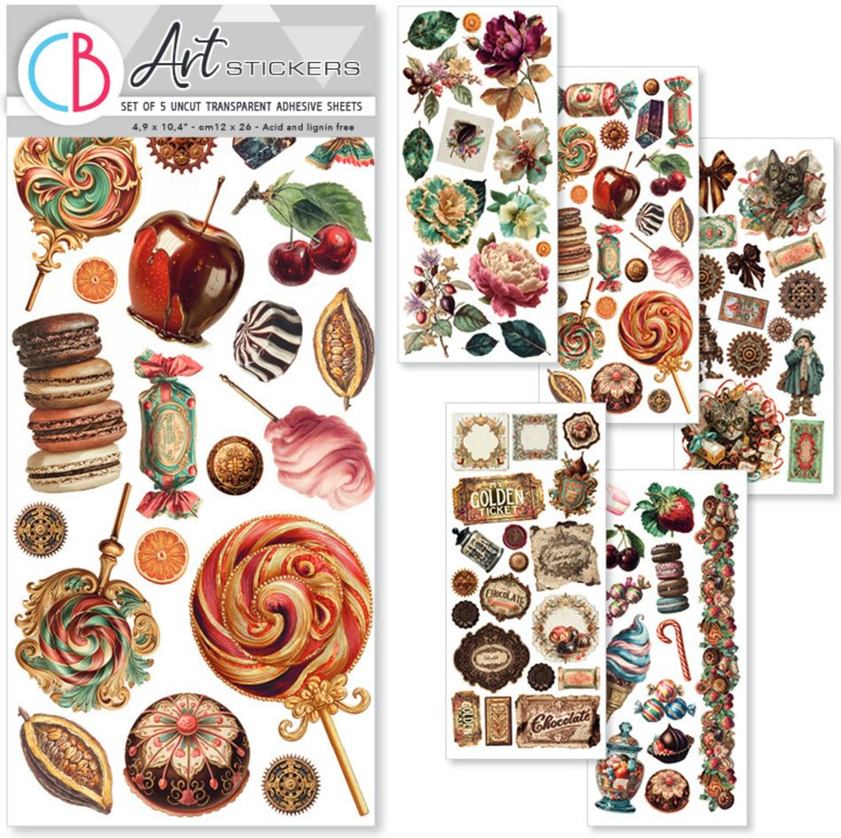Ciao Bella Chocolate Wanderlust Transparent Adhesive Sheets