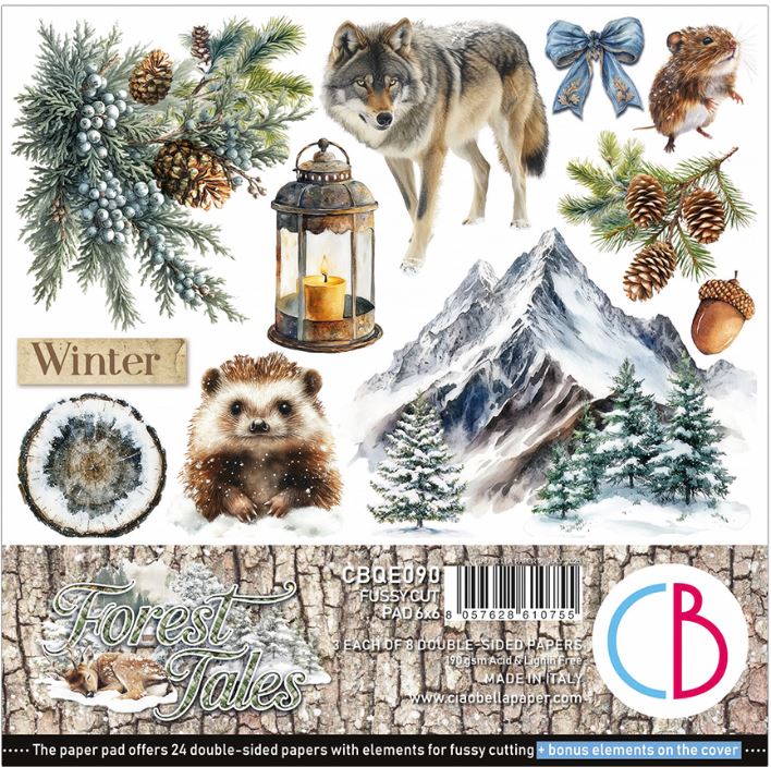 Ciao Bella  Forest Tales 6x6 Inch Fussy Cut Pad