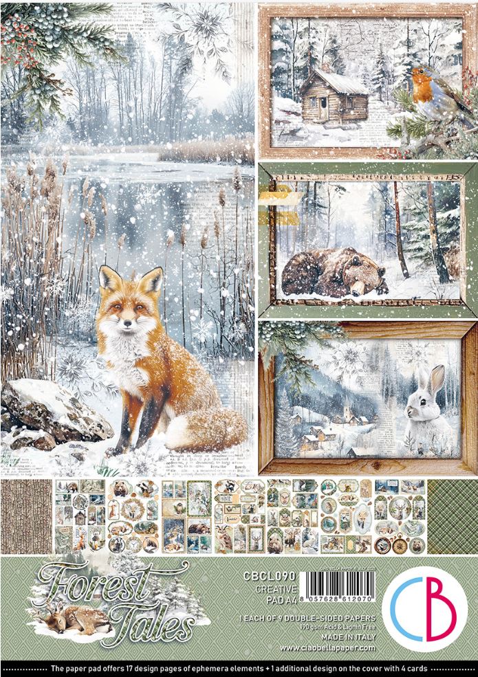 Ciao Bella Forest Tales A4 Creative Pad