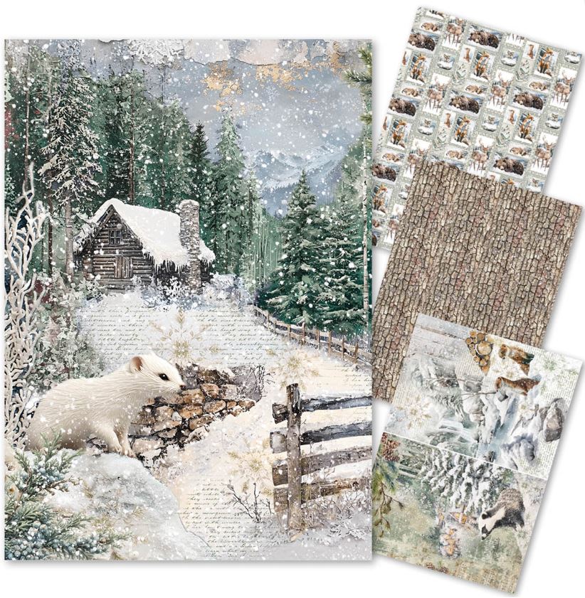 Ciao Bella Forest Tales A4 Rice Paper Mixed (4pcs) (CBRA006)