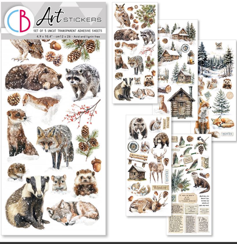 Ciao Bella  Forest Tales Transparent Adhesive Sheets (5pcs) (CBI006)