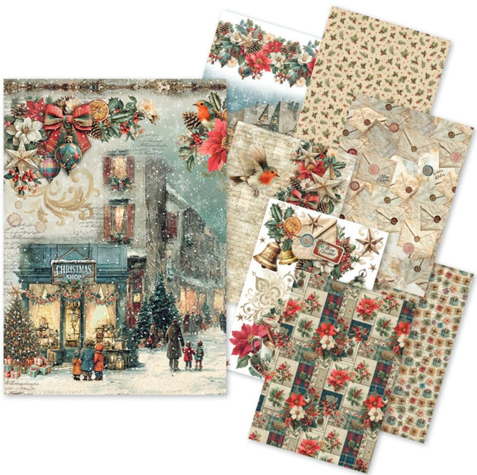 Ciao Bella Merry & Bright A5 Rice Paper Mixed (8pcs) (CBRS045)