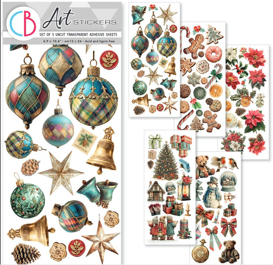 Ciao Bella Merry & Bright Transparent Adhesive Sheets