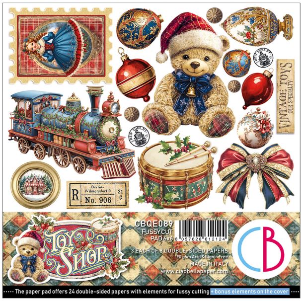 Ciao Bella  Toy Shop 6x6 Inch Fussy Cut Pad 