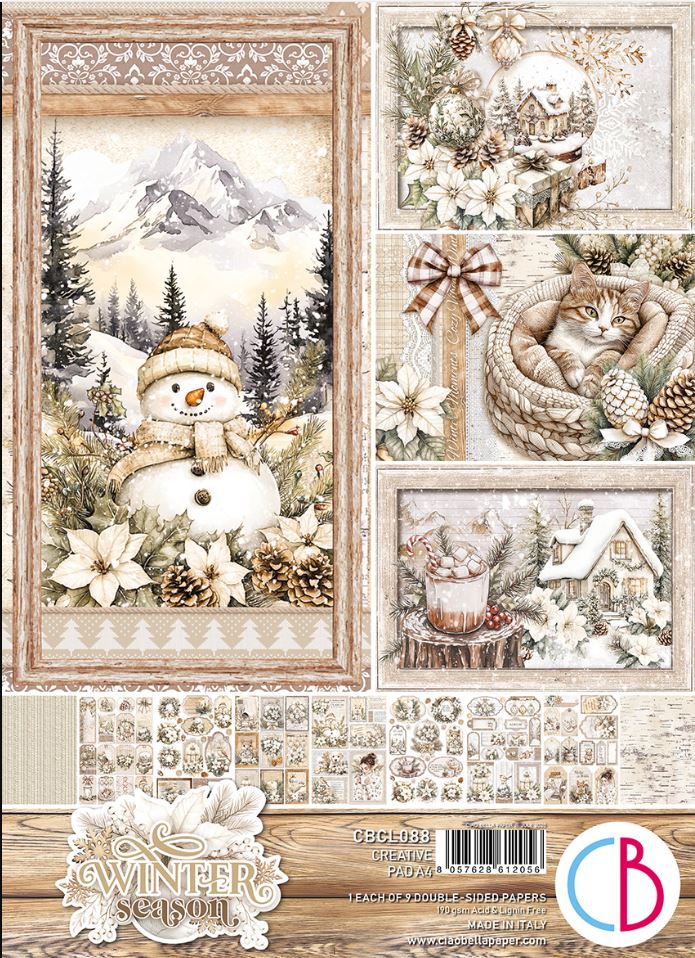 Ciao bella Winter Season A4 Creative Pad (9pcs) (CBCL088)