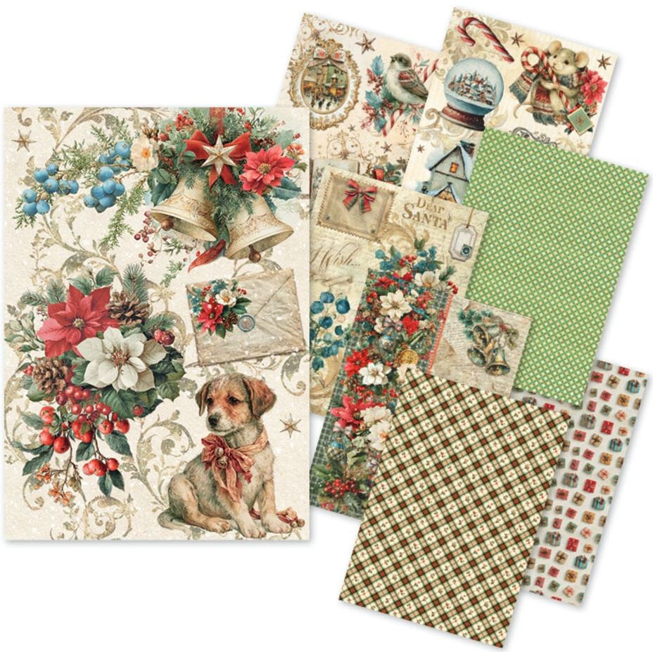 Ciao bella Cozy Christmas A5 Rice Paper Mixed (8pcs) (CBRS050)