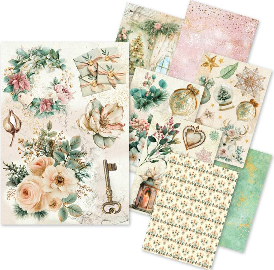 Ciao Bella Golden Winter A5 Rice Paper Mixed (8pcs) (CBRS051)