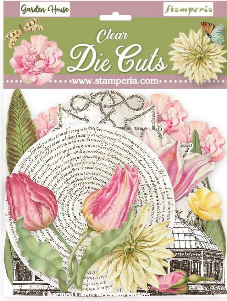 Stamperia  ROMANTIC HOUSE GARDEN CLEAR COLOURED DIE-CUTS