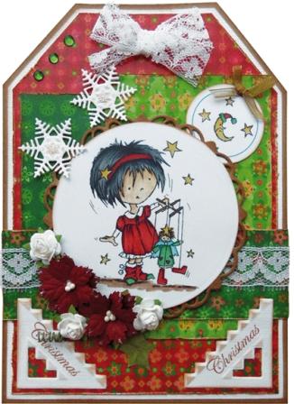 Example Card using collectable corner and sentiments