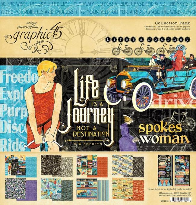 Graphic 45 Life's a Journey Collection pack