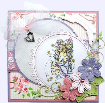 Idea for COL1248 - and flower swing stamp