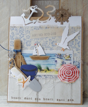 Card Example for Folding Die Nautical 1275