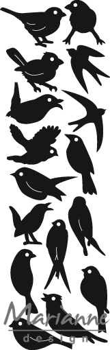 Marianne Design Craftable Punch Dies - Birds (CR1398)
