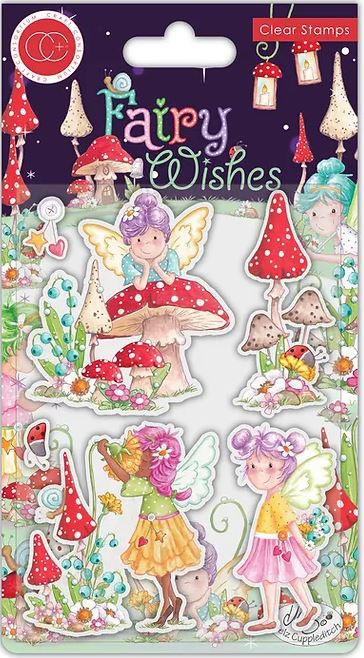 Craft Consortium Fairy Wishes Stamp Set - FLOWERS