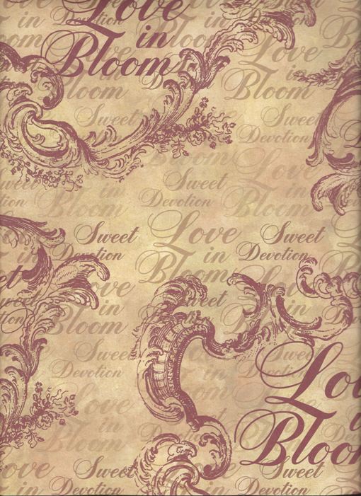 SALE: Creative Imaginations Sonnets Paper - Love in Bloom