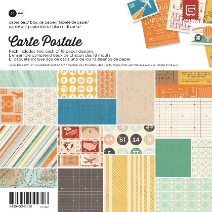 Basic Grey Carte Postale 6x6 Paper Pad