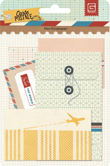 Basic Grey Carte Postale Mini Envelopes