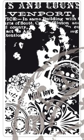 Marianne Design Stamp - Romantic Vintage - With Love (CS0866)
