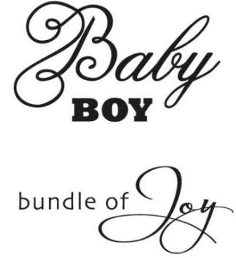 Marianne Design Stamp - Baby boy-Bundle of Joy (CS0889)