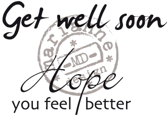 Marianne Design Stamp - Get Well Soon (CS0895)