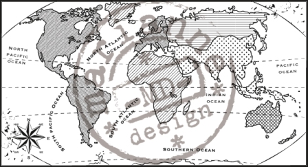 Marianne Design Clear Stamps - Map of the World (CS0913)