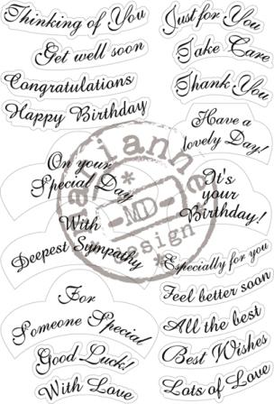 Marianne Design Clear Stamps - Best Wishes (CS0916)