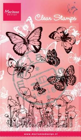 Marianne Design Stamps - Butterflies and Poppies (CS0927)