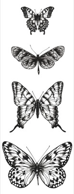 Kaisercraft Texture Stamps - Butterflies (CS854)