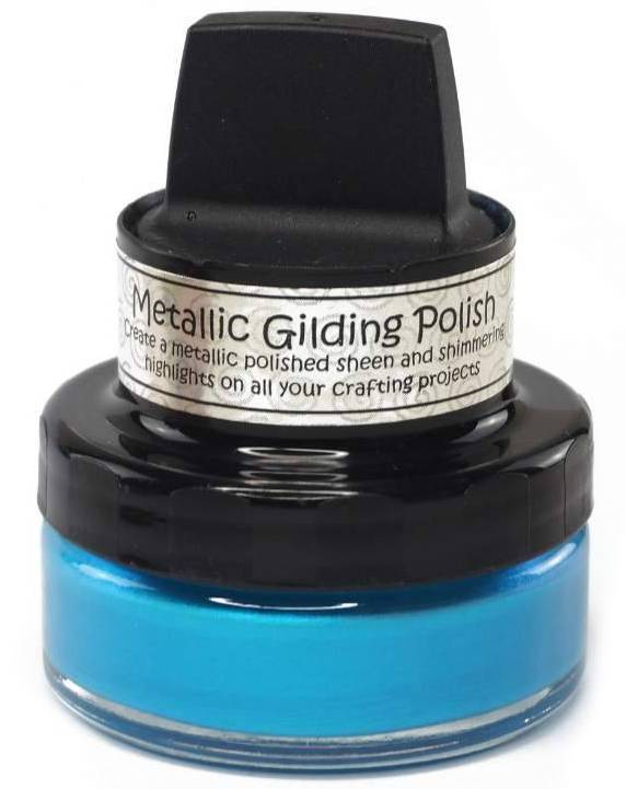 Cosmic Shimmer Metallic Gilding Polish BLUE WAVE