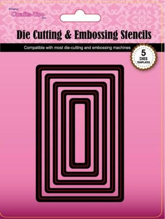 Crafts Too Cutting and Embossing Dies - Rectangles SPECIAL OFFER