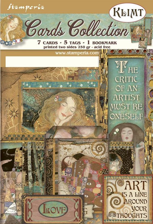 Stamperia Cards Collection KLIMT