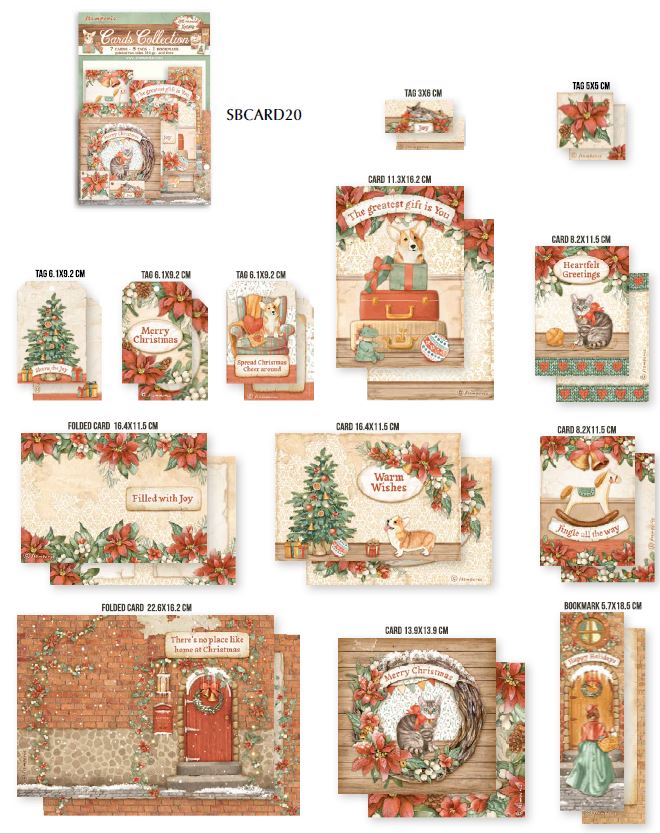 Stamperia All Around Christmas 8x8 Inch Paper Pack