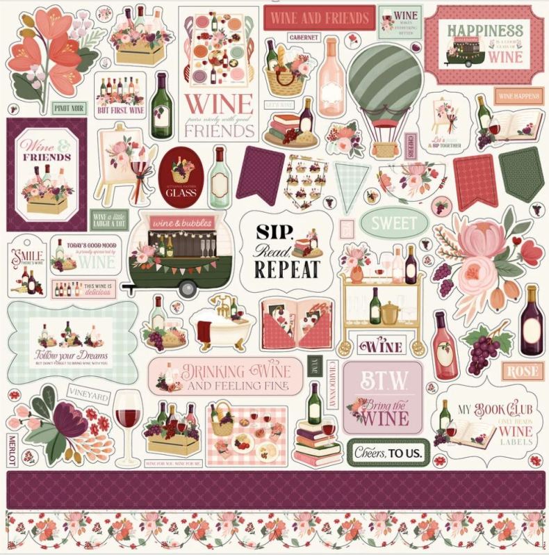 Carta Bella Wine 12x12 Inch Element Sticker (CBW479014)