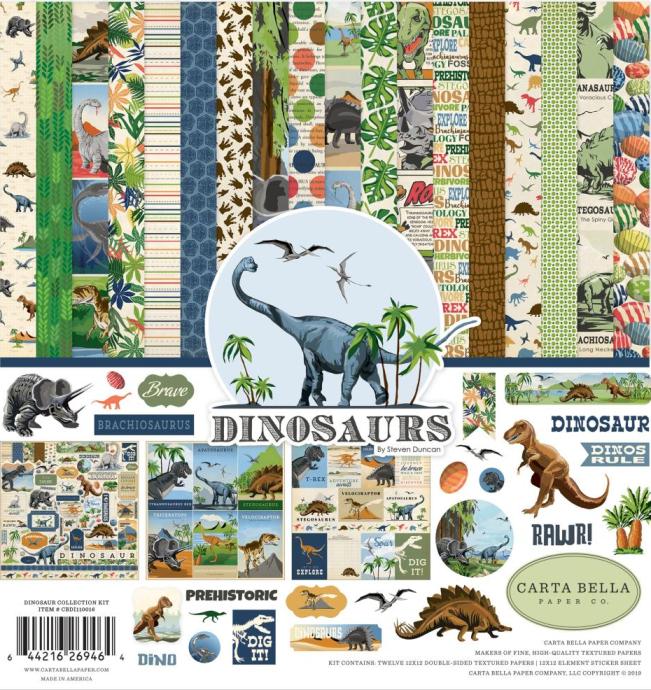 Carta Bella Dinosaurs Collection Pack