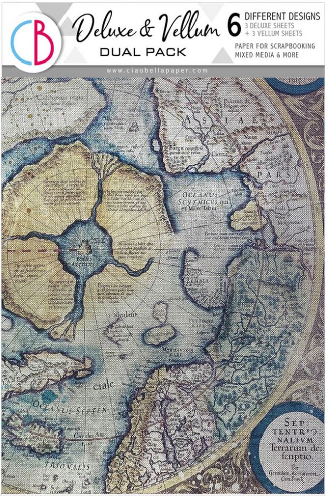 Ciao Bella An Artist Journey A4 Deluxe Paper Silver & Vellum Dual Pack Mixed (6pcs) (CBX005) 