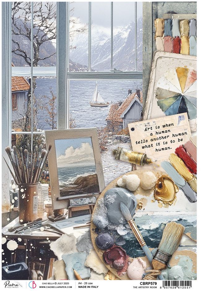 Ciao Bella An Artist Journey A4 Rice Paper - The Artistry Room (5pcs) (CBRP579)