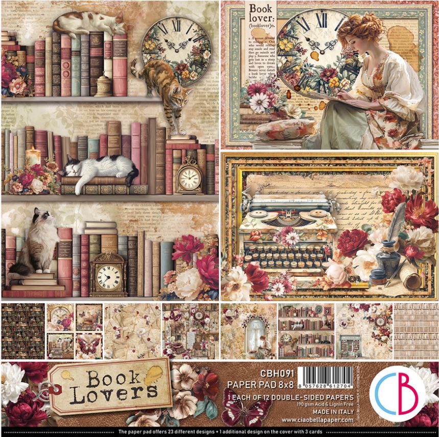 Ciao Bella Book Lovers Pad 8x8  Paper Pad 