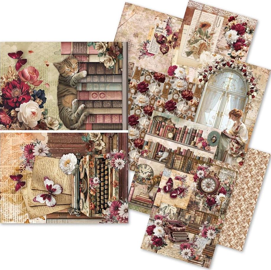 Ciao Bella Book Lovers A5 Rice Paper Mixed (8pcs) (CBRS026)