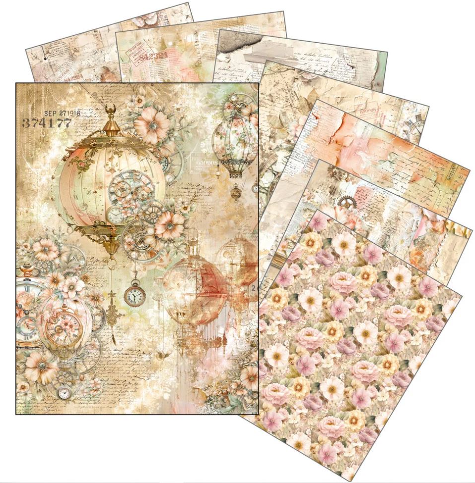 Ciao Bella LOST IN TIME A5 Rice Paper Mixed (8pcs) (MFS007) 