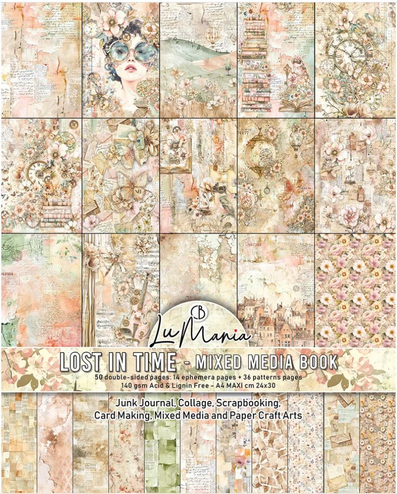 Ciao Bella Mixed Media Book A4 Maxi - LOST IN TIME (MA007) 