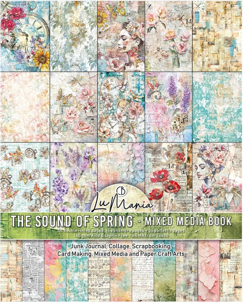 Ciao Bella A4 Maxi Mixed Media Book - THE SOUND OF SPRING (MA009) 