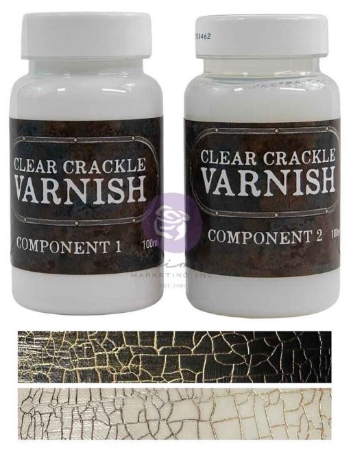 Finnabair Art Extravagance Clear Crackle Varnish Set (2x100ml) (951917) 